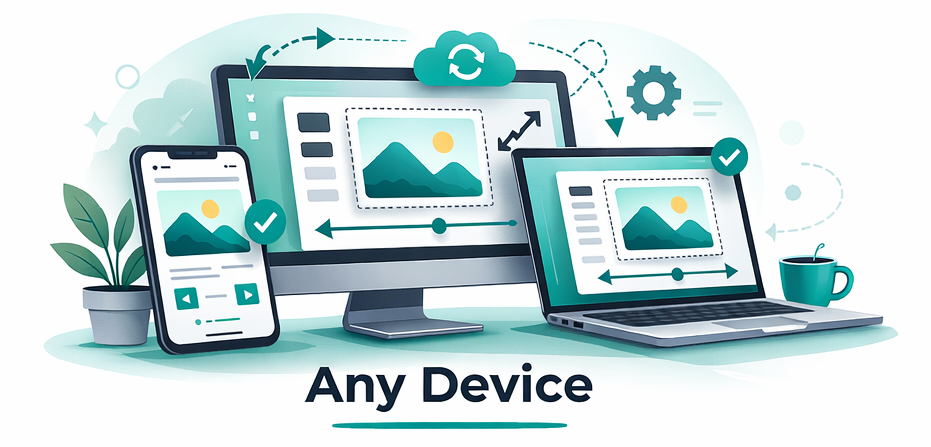 Works on any device, any time