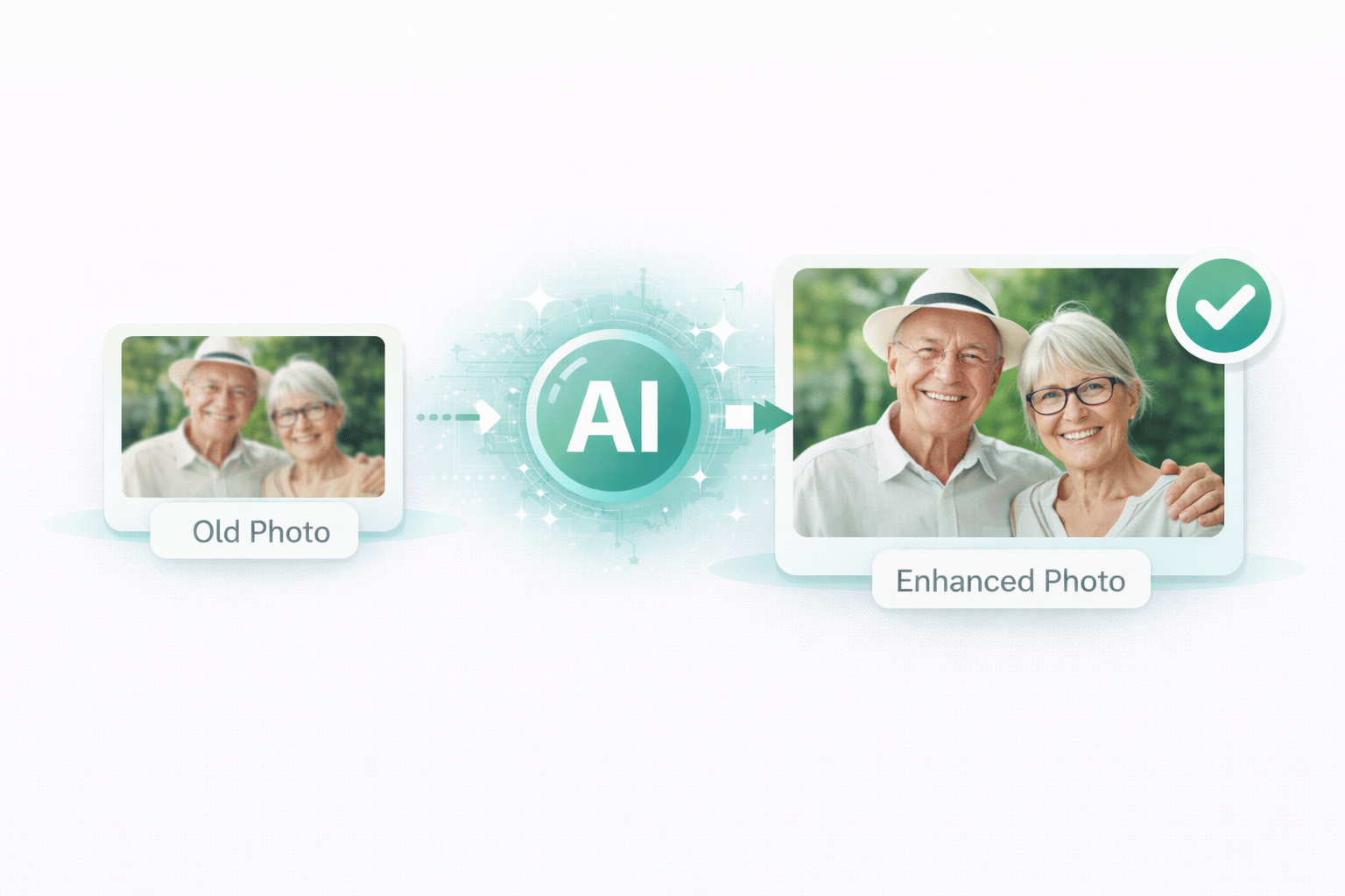Restore old or low-quality photos
